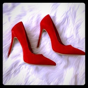 🎉 Host Pick 🎉 Red - Alba - Pointy Toe Pumps